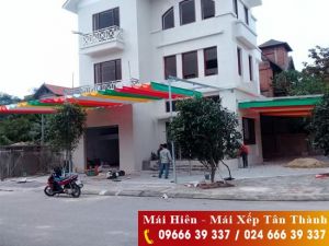 Lắp đặt mái bạt kéo ngoài trời giá rẻ nhất tại Hà Nội