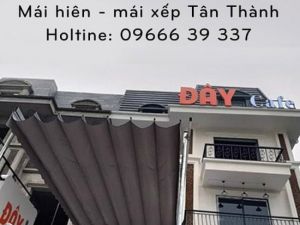Mái xếp lượn sóng quán cafe Đây Quán