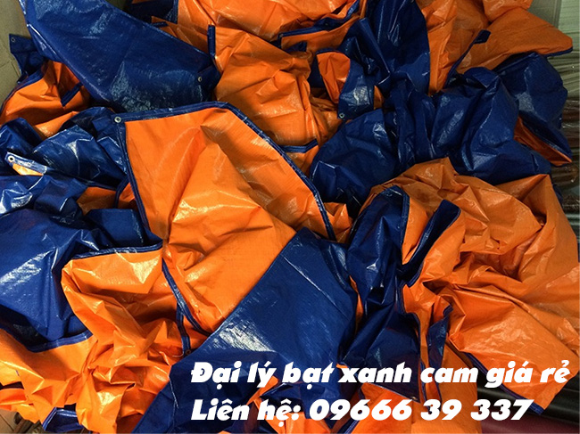 Bán bạt xanh cam khổ 2m, 4m, 6m, 10m,  ở Hà Nội giá rẻ
