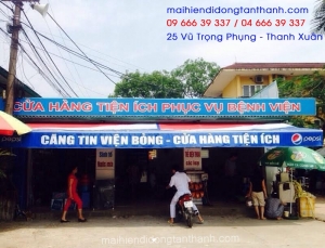 Lắp đặt Mái hiên di động hãng Pepsi