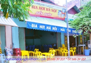 Mái hiên di động quán bia Biển Quán