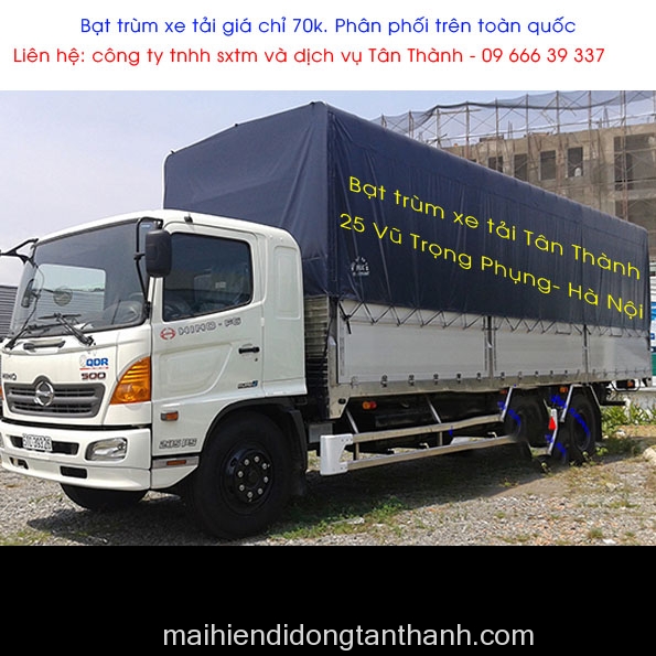 Đơn vị bán bạt trùm xe tải tại Hà Nội