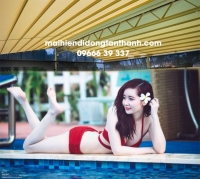 Những hình ảnh ghép hotgirl với mái xếp che hồ bơi phần 1